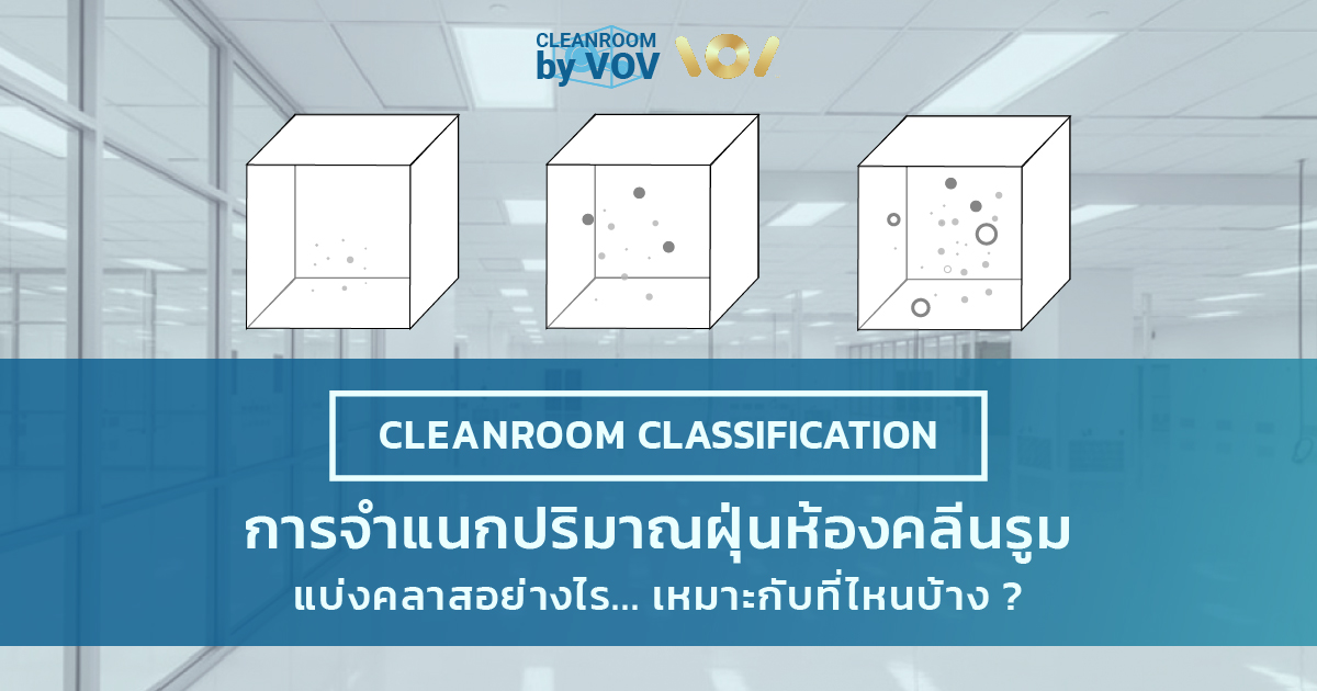 Cleanroom Classification การจำแนกปริมาณฝุ่นห้องคลีนรูม แบ่งอย่างไร?