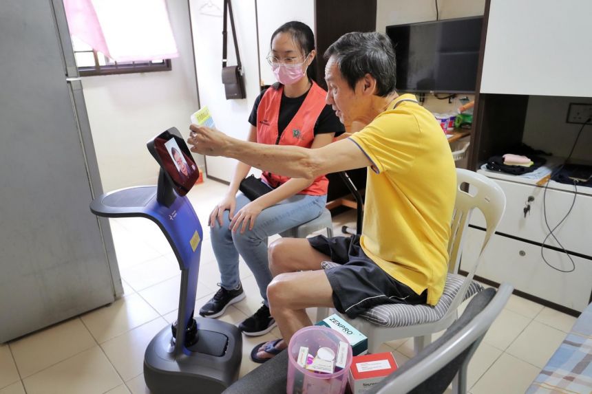 หุ่นยนต์น้องเทมี่ ผู้ช่วยคนสำคัญดูแลผู้สูงอายุ ในประเทศสิงคโปร์